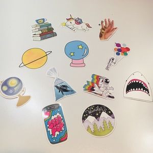 12Pack Waterproof VSCOAesthetic Astronomy Stickers